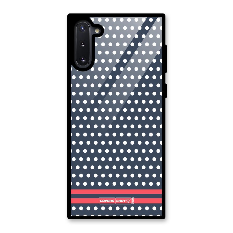 Classic Polka Dots Glass Back Case for Galaxy Note 10