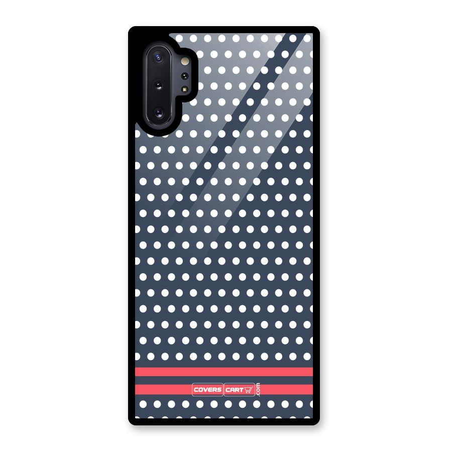 Classic Polka Dots Glass Back Case for Galaxy Note 10 Plus