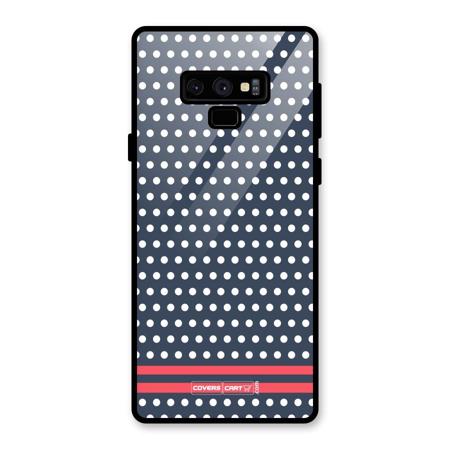Classic Polka Dots Glass Back Case for Galaxy Note 9
