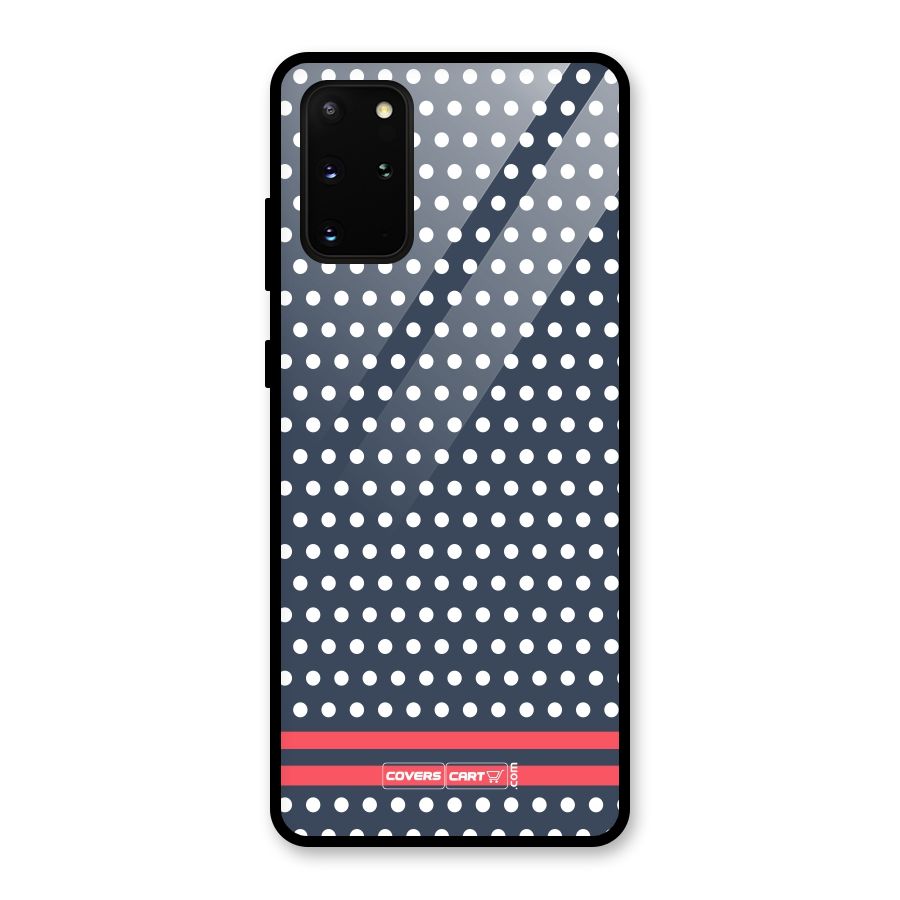 Classic Polka Dots Glass Back Case for Galaxy S20 Plus