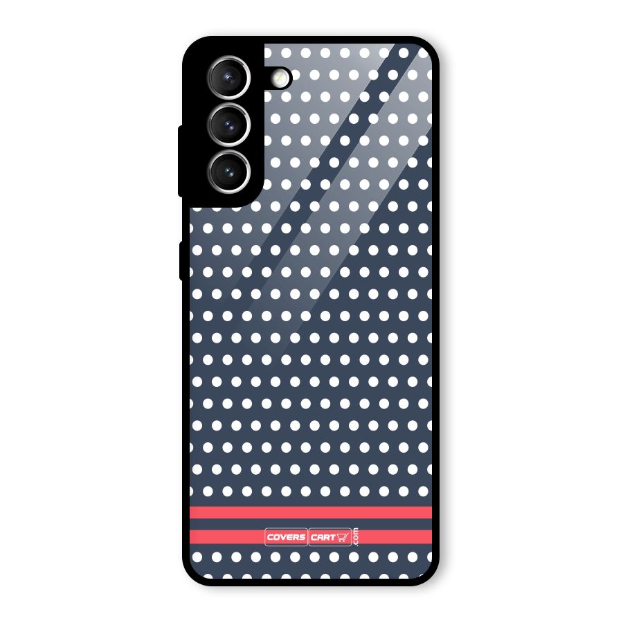 Classic Polka Dots Glass Back Case for Galaxy S21 5G