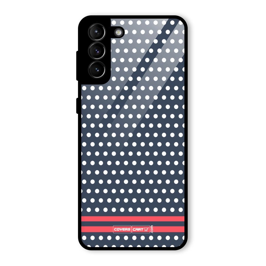 Classic Polka Dots Glass Back Case for Galaxy S21 Plus