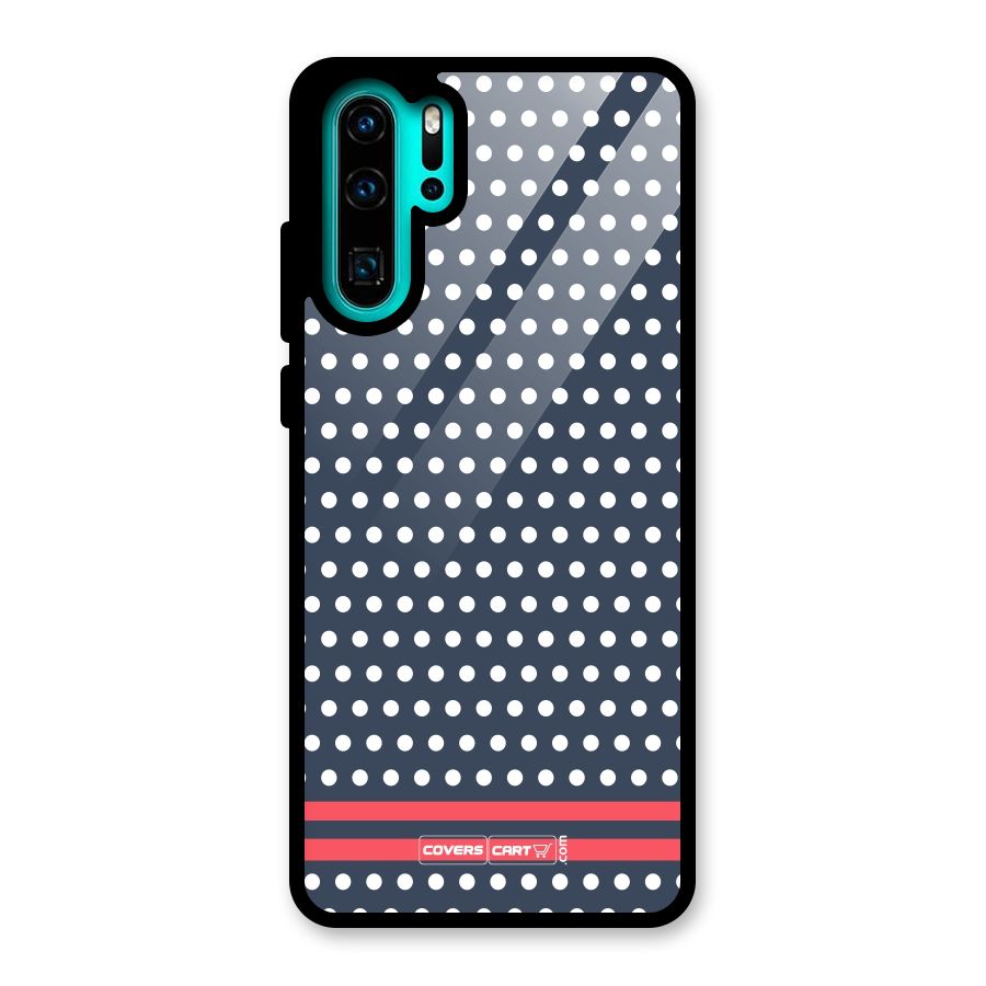 Classic Polka Dots Glass Back Case for Huawei P30 Pro