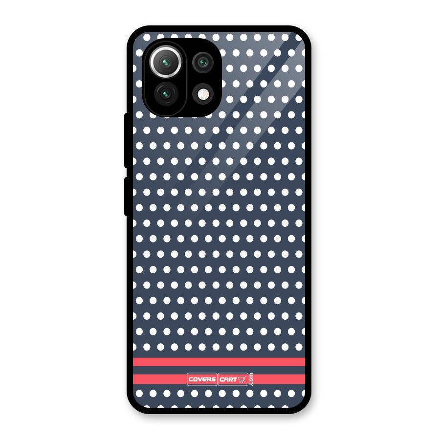 Classic Polka Dots Glass Back Case for Mi 11 Lite