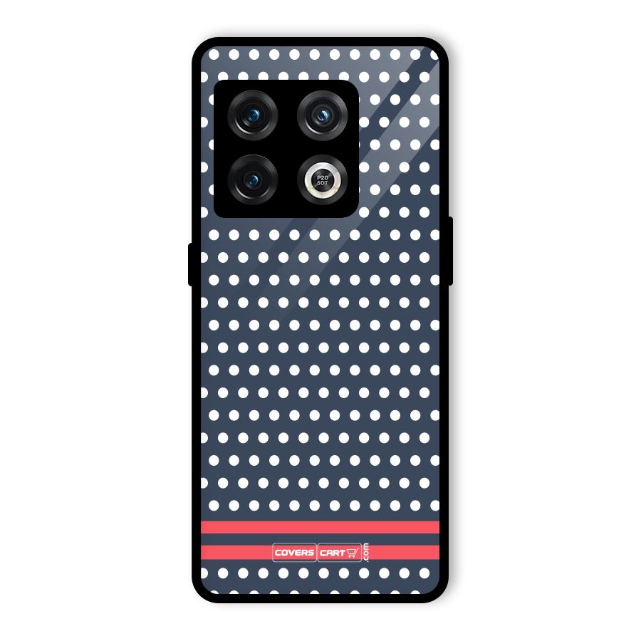 Classic Polka Dots Glass Back Case for OnePlus 10 Pro 5G