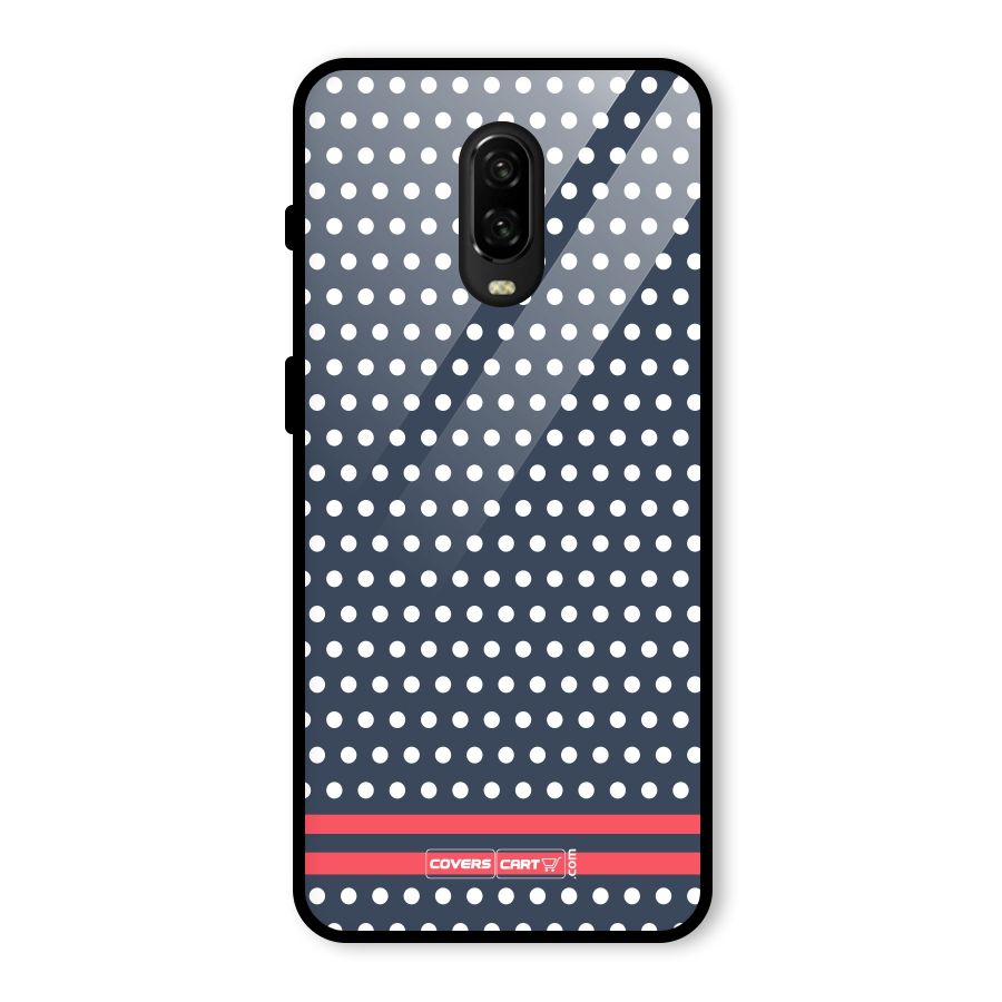 Classic Polka Dots Glass Back Case for OnePlus 6T