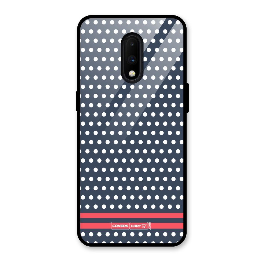 Classic Polka Dots Glass Back Case for OnePlus 7