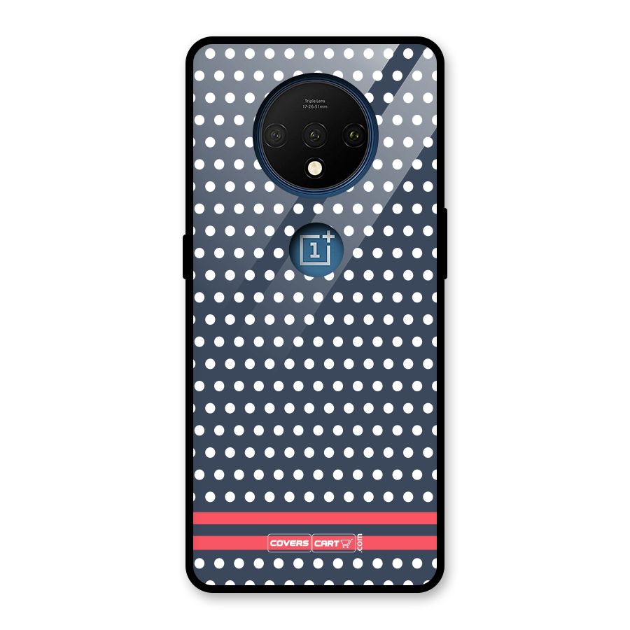 Classic Polka Dots Glass Back Case for OnePlus 7T