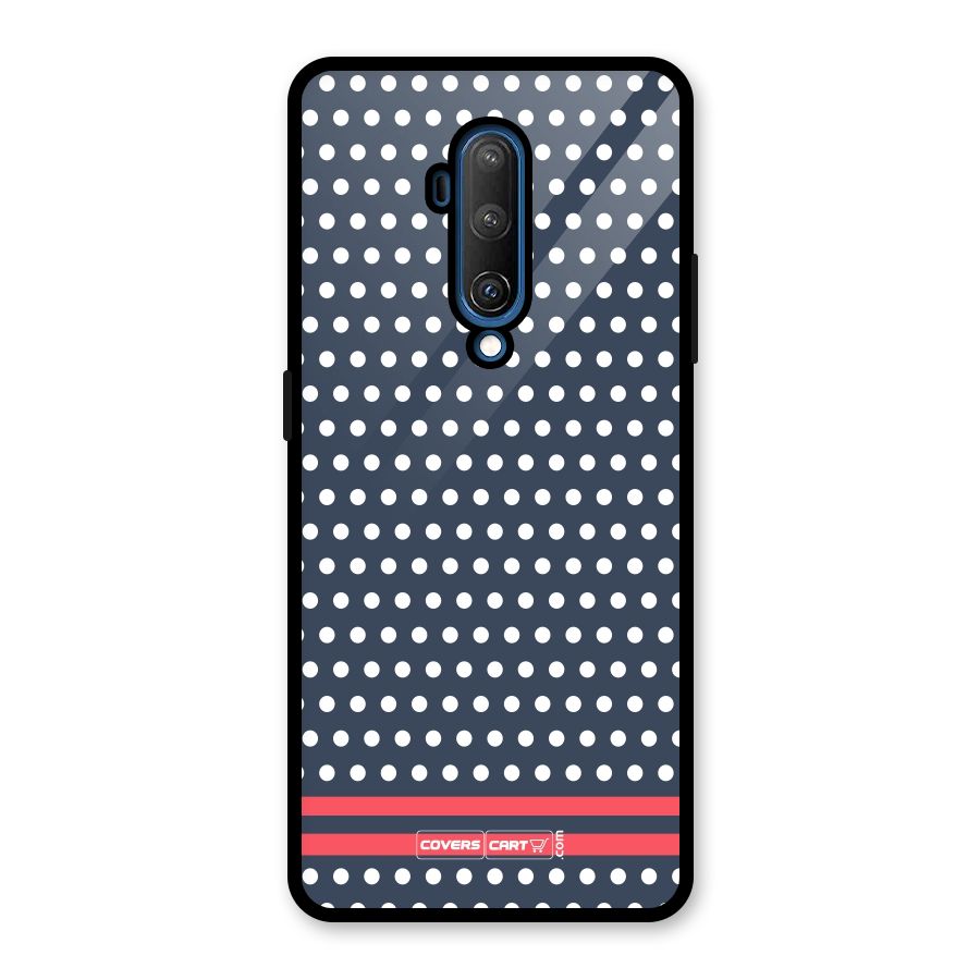 Classic Polka Dots Glass Back Case for OnePlus 7T Pro