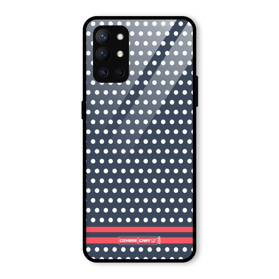 Classic Polka Dots Glass Back Case for OnePlus 9R
