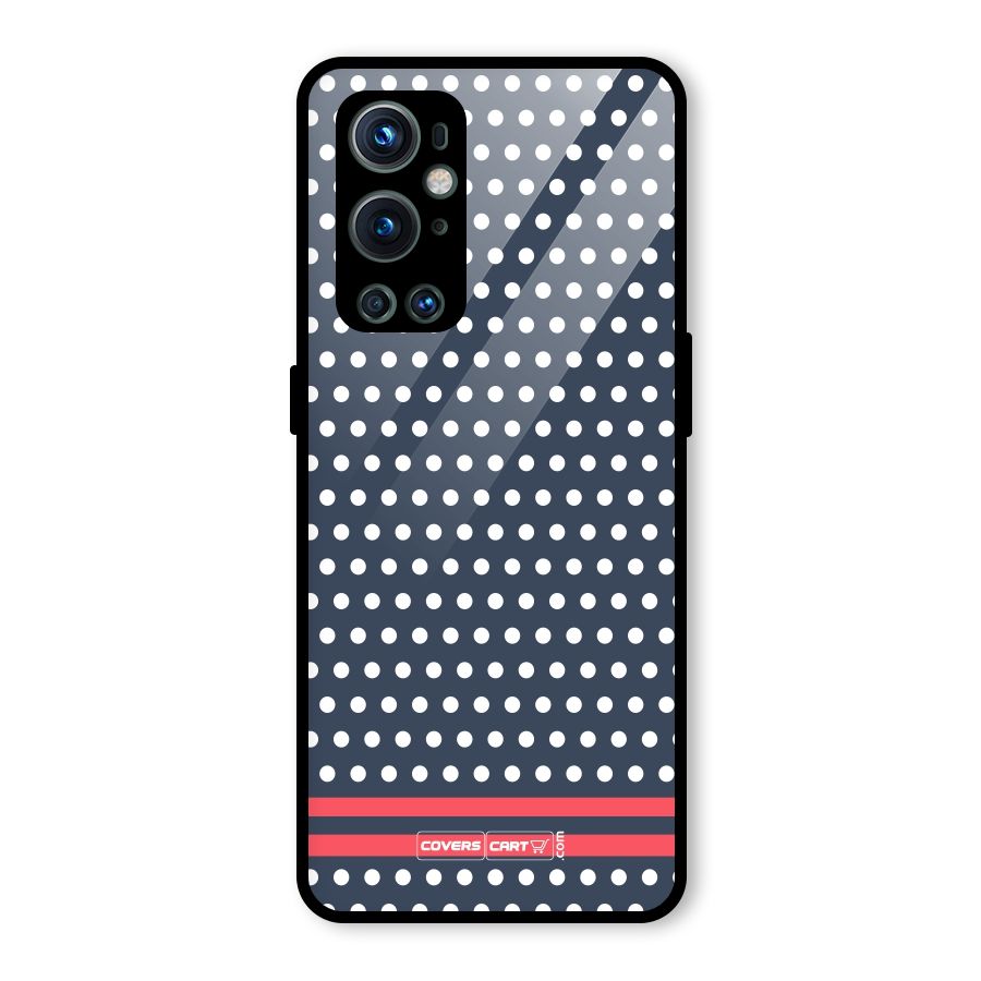 Classic Polka Dots Glass Back Case for OnePlus 9 Pro