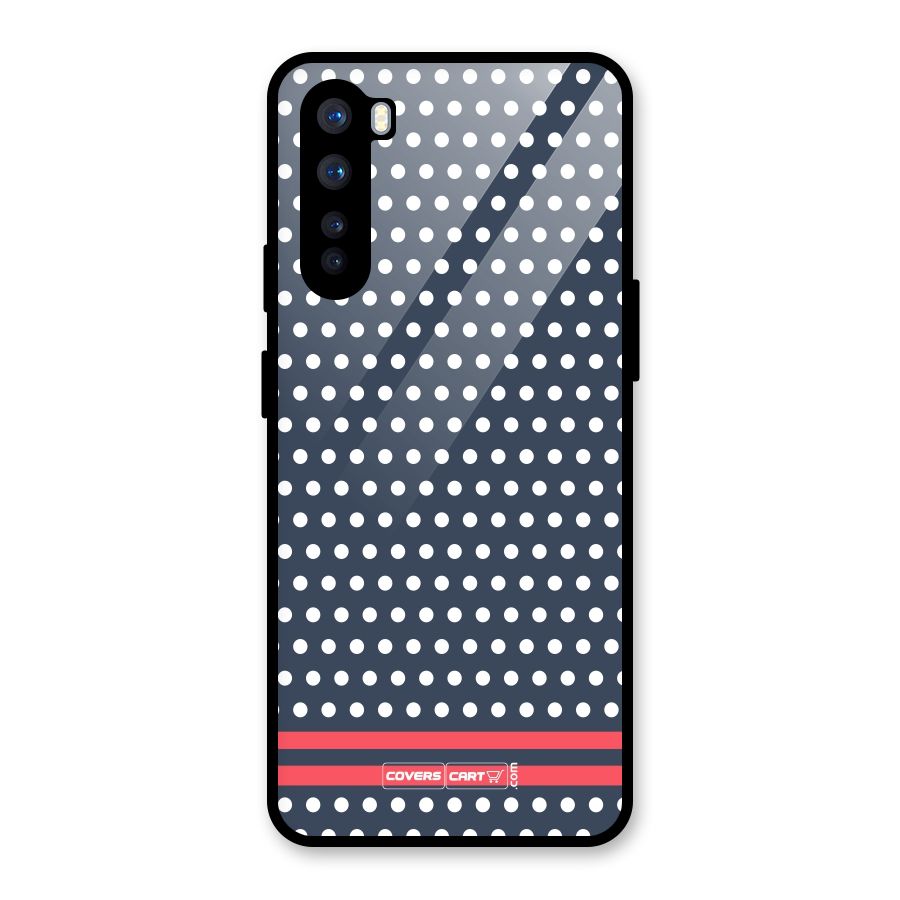 Classic Polka Dots Glass Back Case for OnePlus Nord