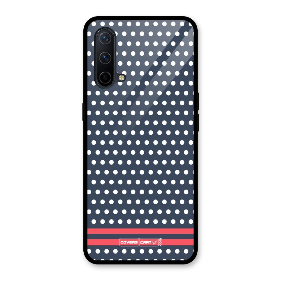 Classic Polka Dots Glass Back Case for OnePlus Nord CE 5G