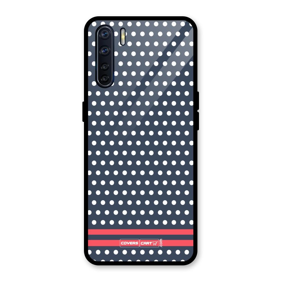 Classic Polka Dots Glass Back Case for Oppo F15