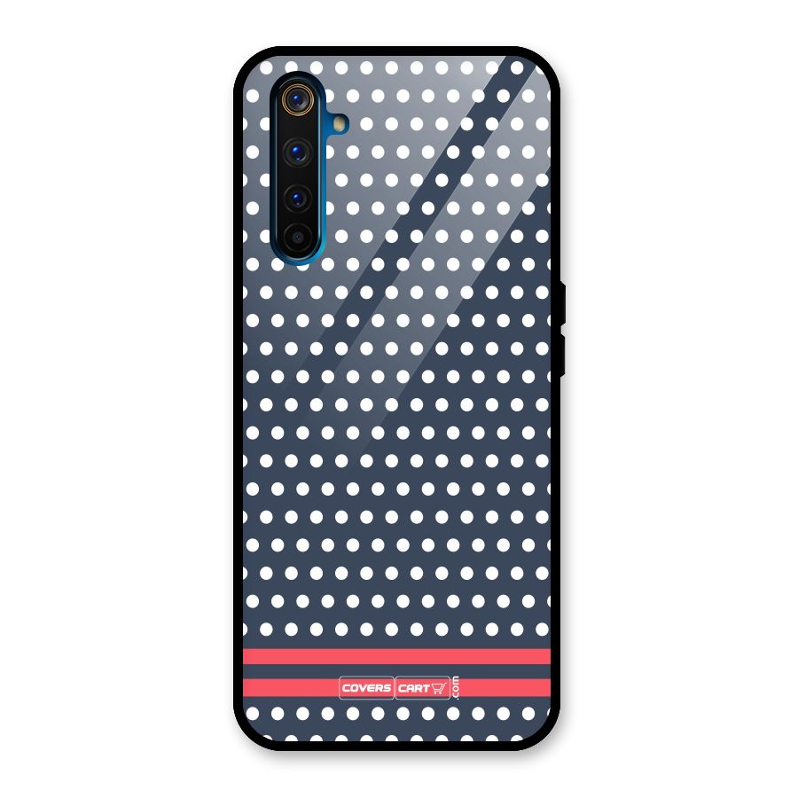 Classic Polka Dots Glass Back Case for Realme 6 Pro
