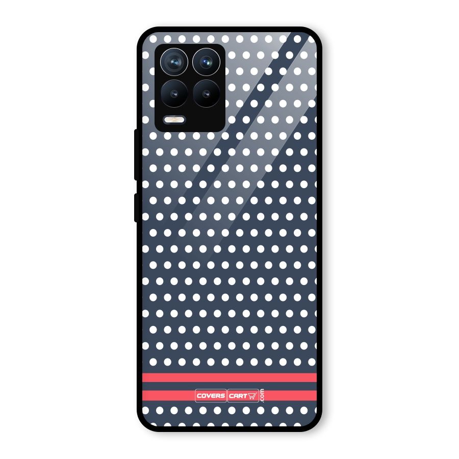 Classic Polka Dots Glass Back Case for Realme 8 Pro