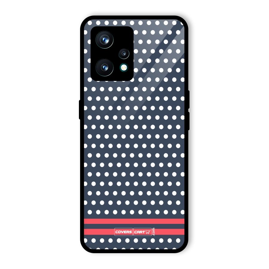 Classic Polka Dots Glass Back Case for Realme 9 Pro Plus 5G