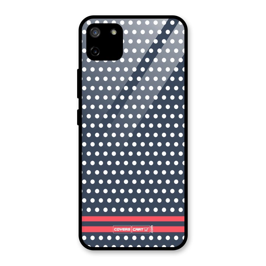 Classic Polka Dots Glass Back Case for Realme C11