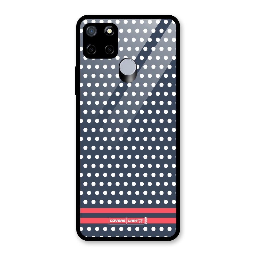 Classic Polka Dots Glass Back Case for Realme C15