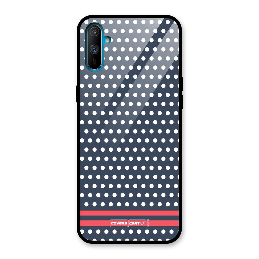 Classic Polka Dots Glass Back Case for Realme C3