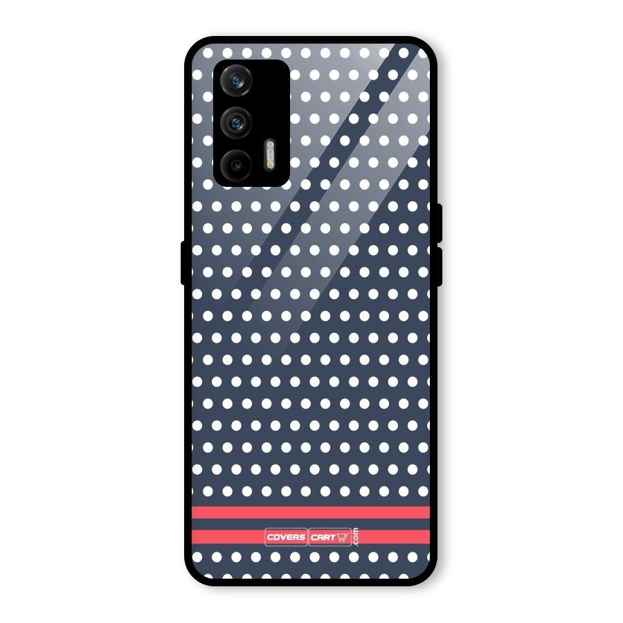 Classic Polka Dots Glass Back Case for Realme GT 5G
