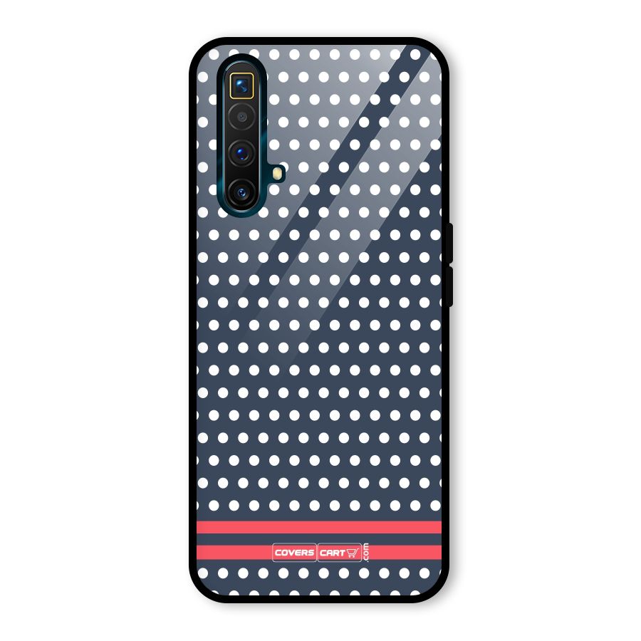 Classic Polka Dots Glass Back Case for Realme X3 SuperZoom