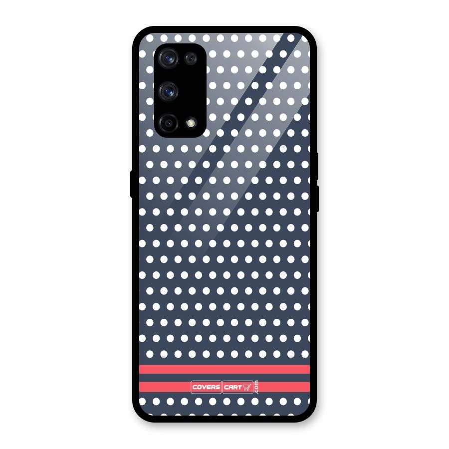 Classic Polka Dots Glass Back Case for Realme X7 Pro