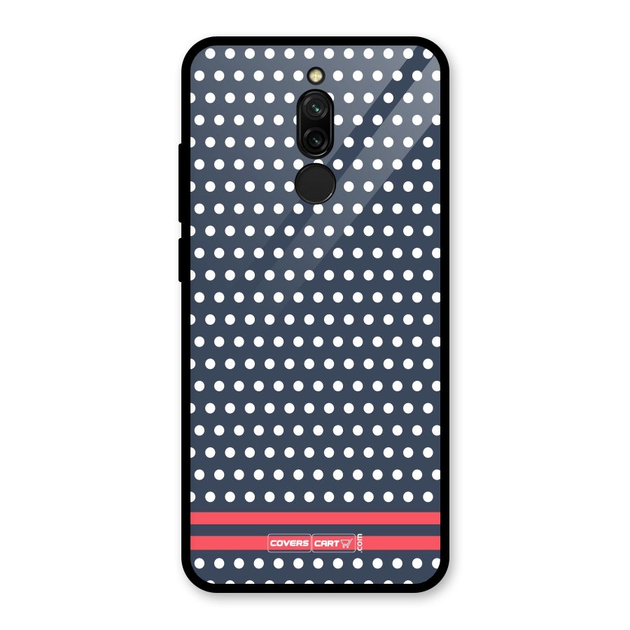 Classic Polka Dots Glass Back Case for Redmi 8