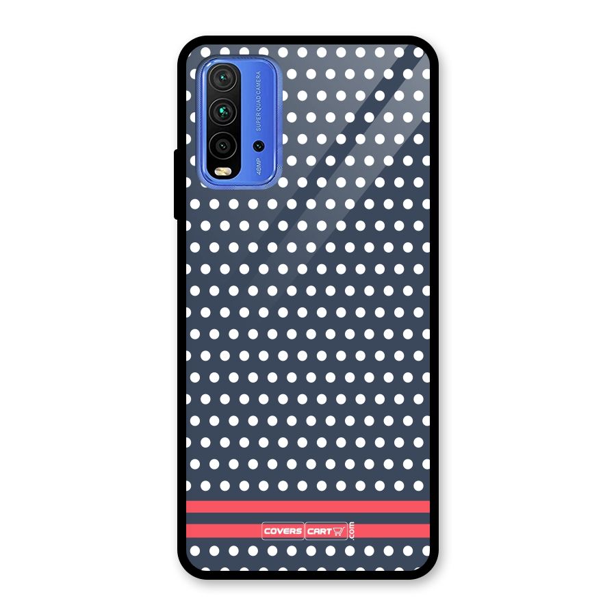 Classic Polka Dots Glass Back Case for Redmi 9 Power