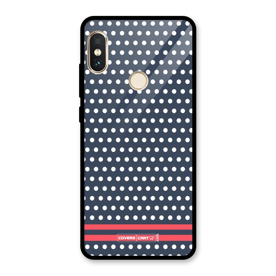Classic Polka Dots Glass Back Case for Redmi Note 5 Pro