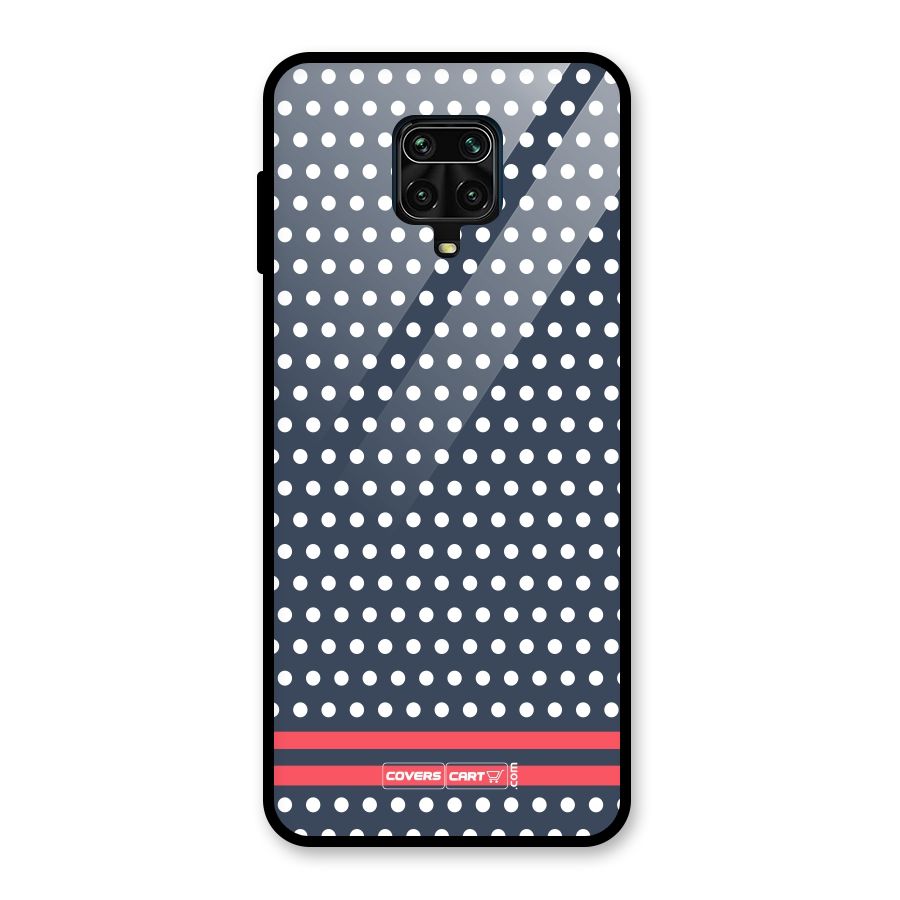 Classic Polka Dots Glass Back Case for Redmi Note 9 Pro