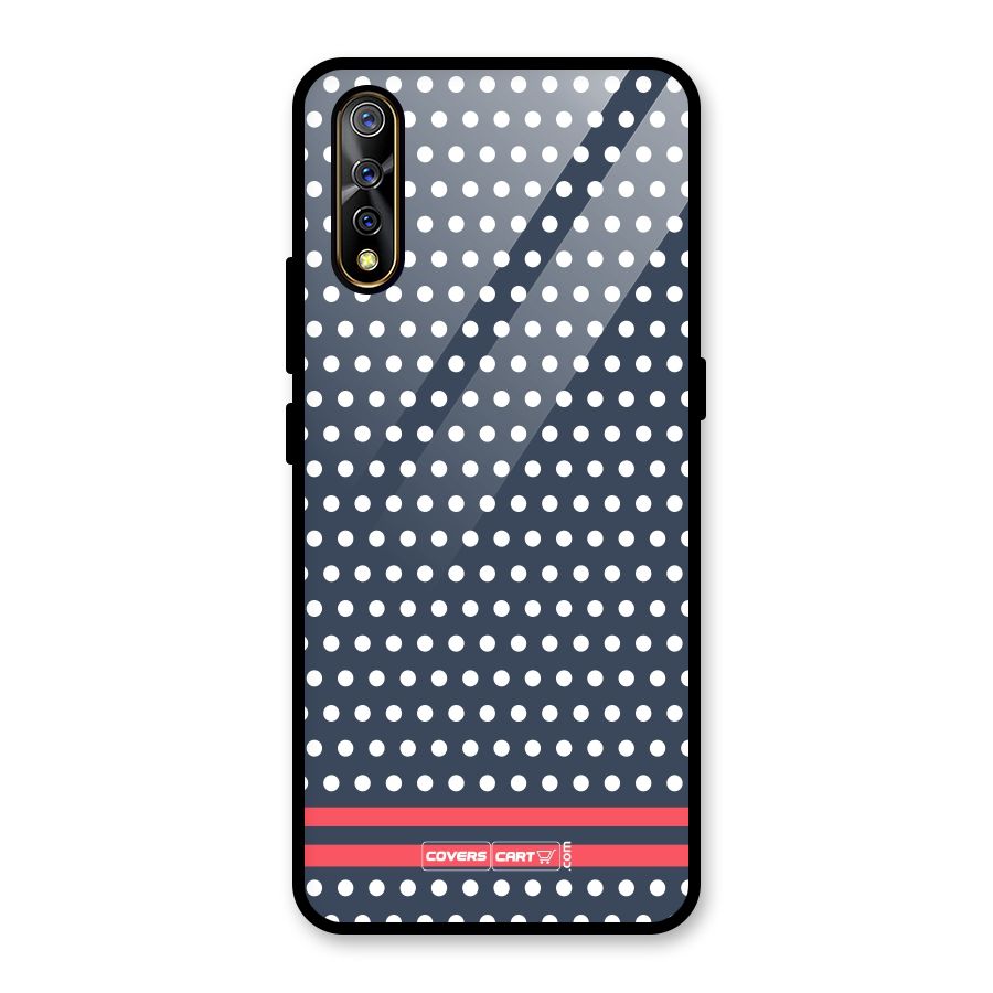 Classic Polka Dots Glass Back Case for Vivo S1