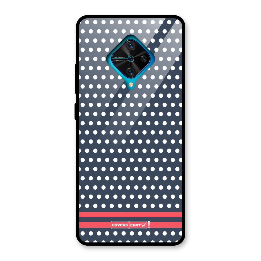 Classic Polka Dots Glass Back Case for Vivo S1 Pro