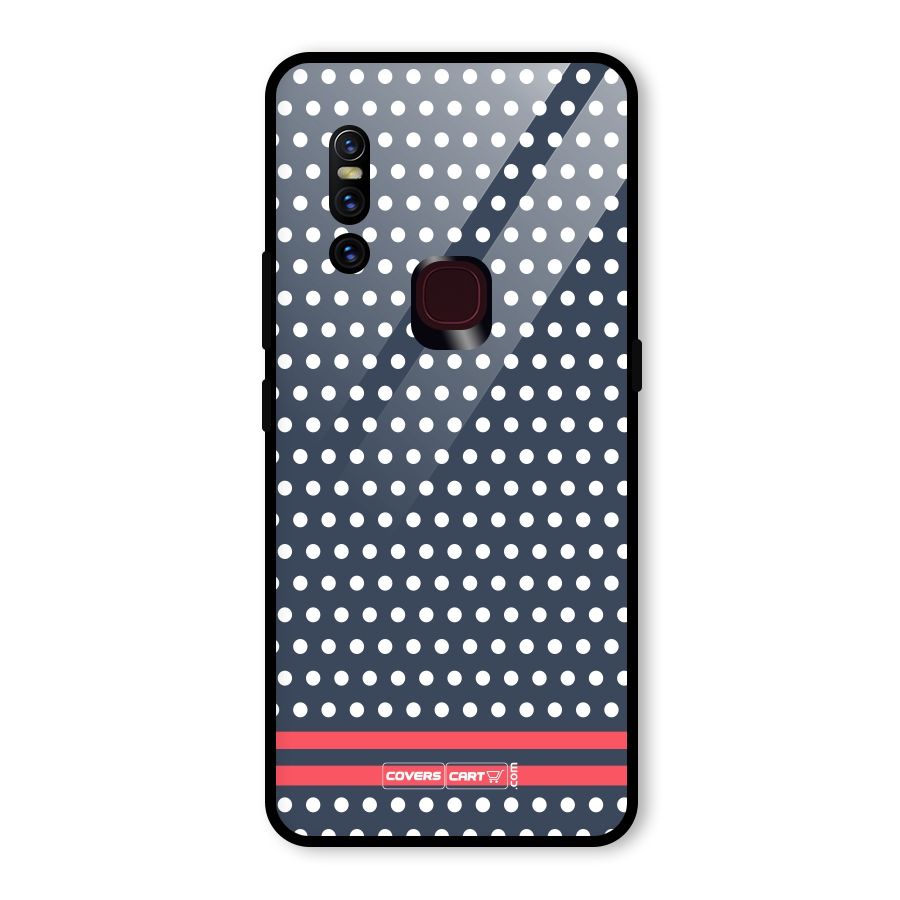 Classic Polka Dots Glass Back Case for Vivo V15