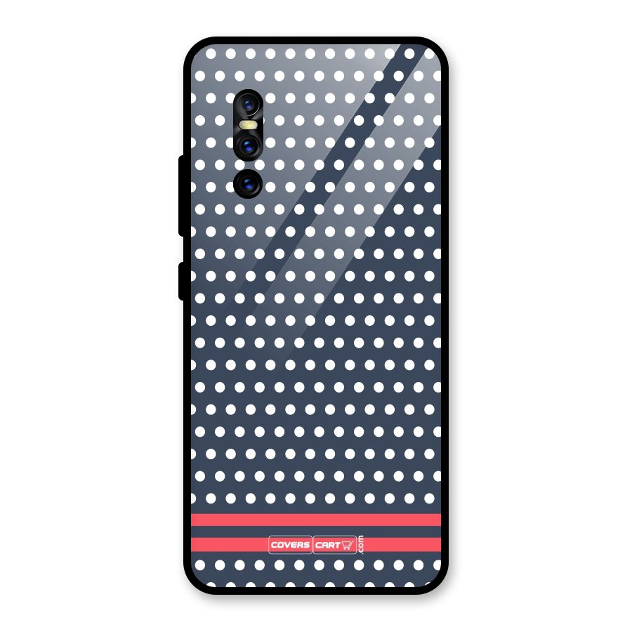 Classic Polka Dots Glass Back Case for Vivo V15 Pro