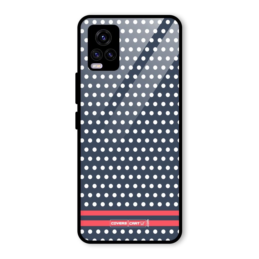 Classic Polka Dots Glass Back Case for Vivo V20