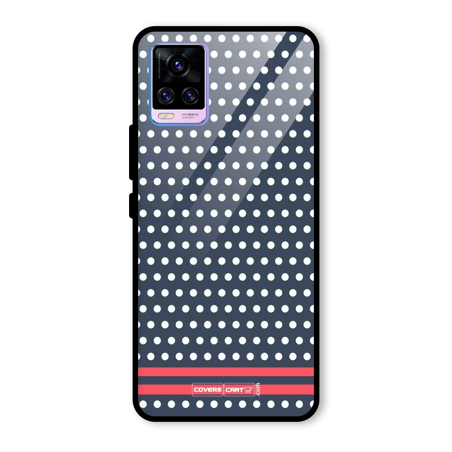 Classic Polka Dots Glass Back Case for Vivo V20 Pro