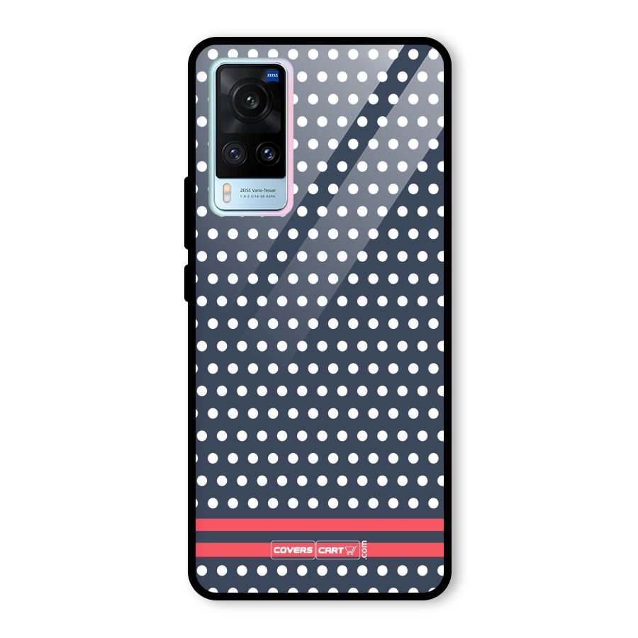 Classic Polka Dots Glass Back Case for Vivo X60