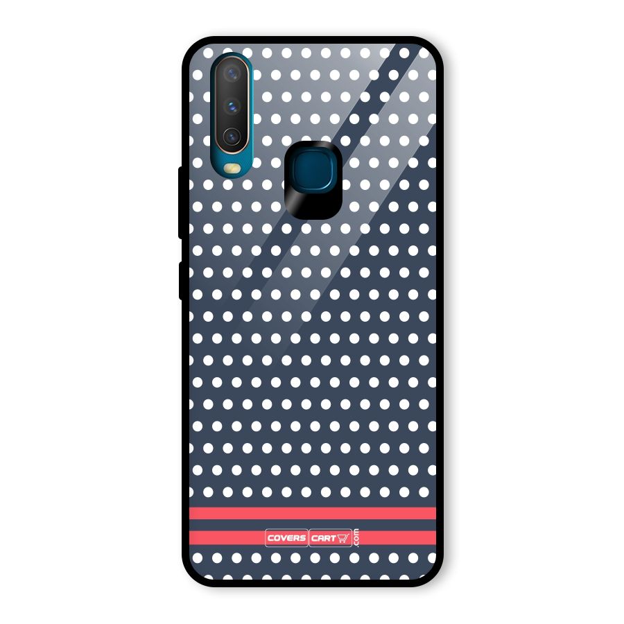 Classic Polka Dots Glass Back Case for Vivo Y17