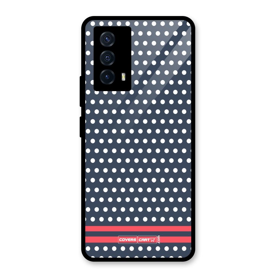 Classic Polka Dots Glass Back Case for Vivo iQOO Z5