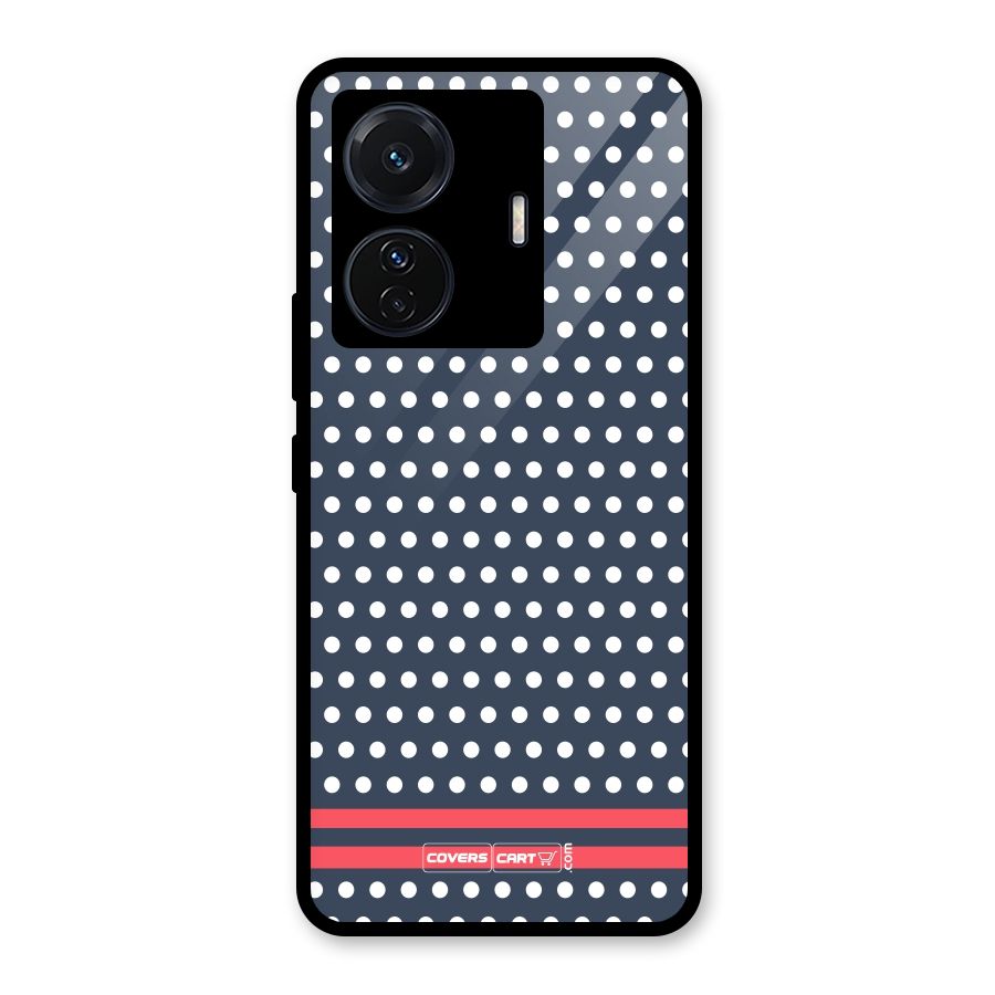 Classic Polka Dots Glass Back Case for Vivo iQOO Z6 Pro