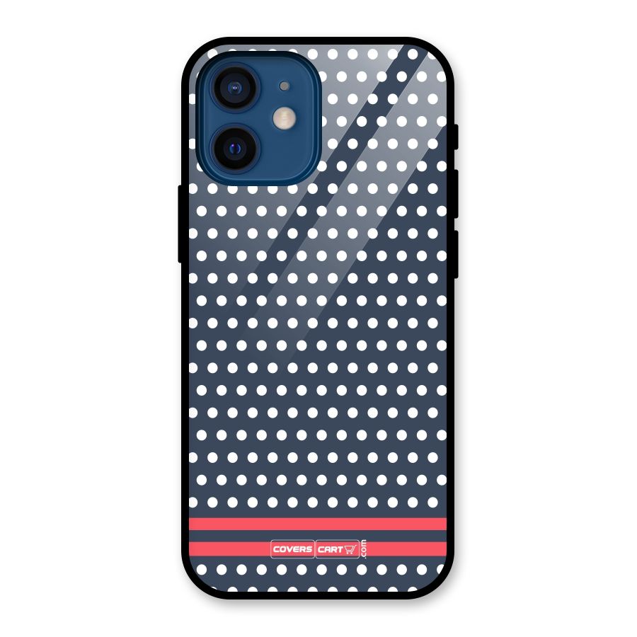 Classic Polka Dots Glass Back Case for iPhone 12 Mini