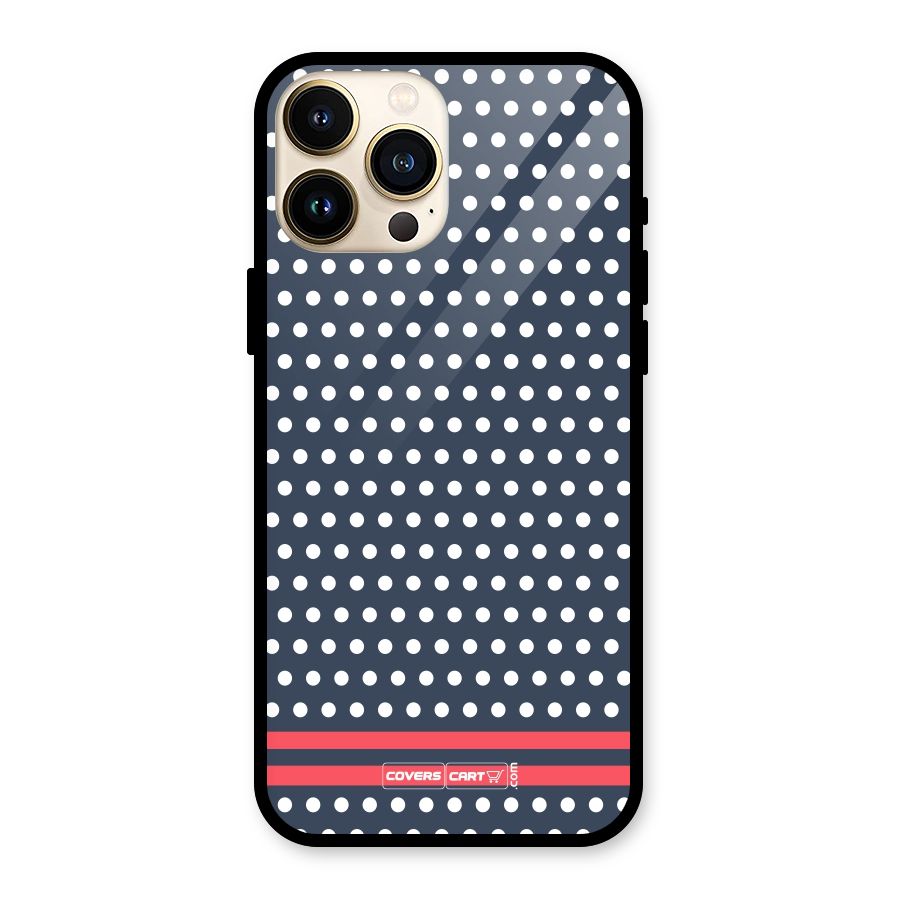 Classic Polka Dots Glass Back Case for iPhone 13 Pro Max