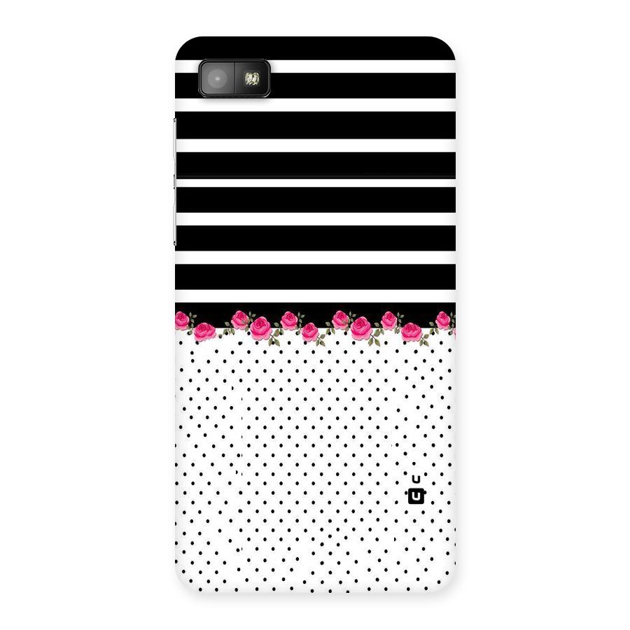 Classic Polka Stripes Back Case for Blackberry Z10