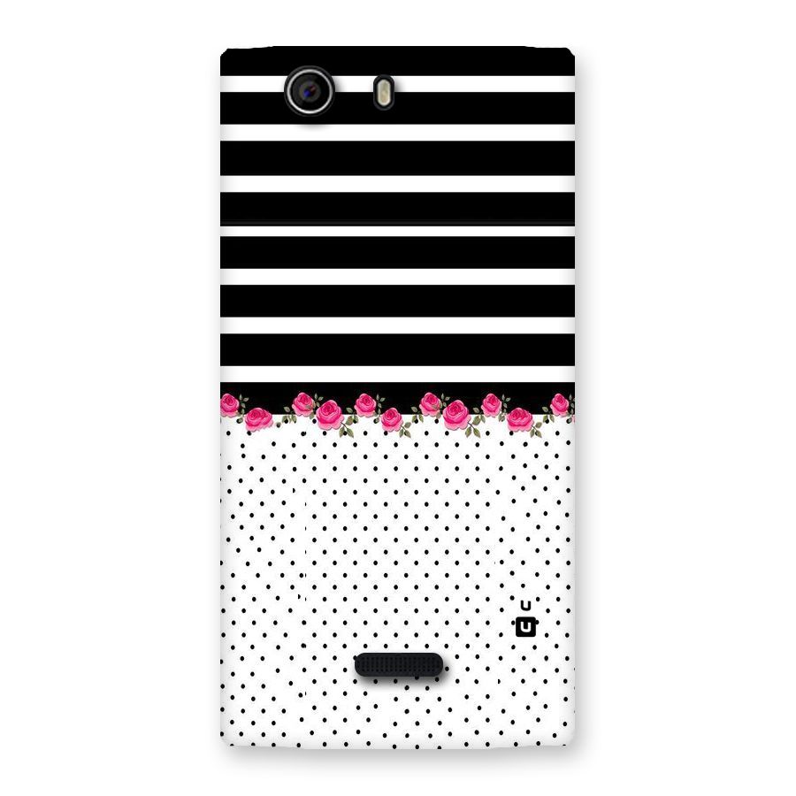 Classic Polka Stripes Back Case for Canvas Nitro 2 E311