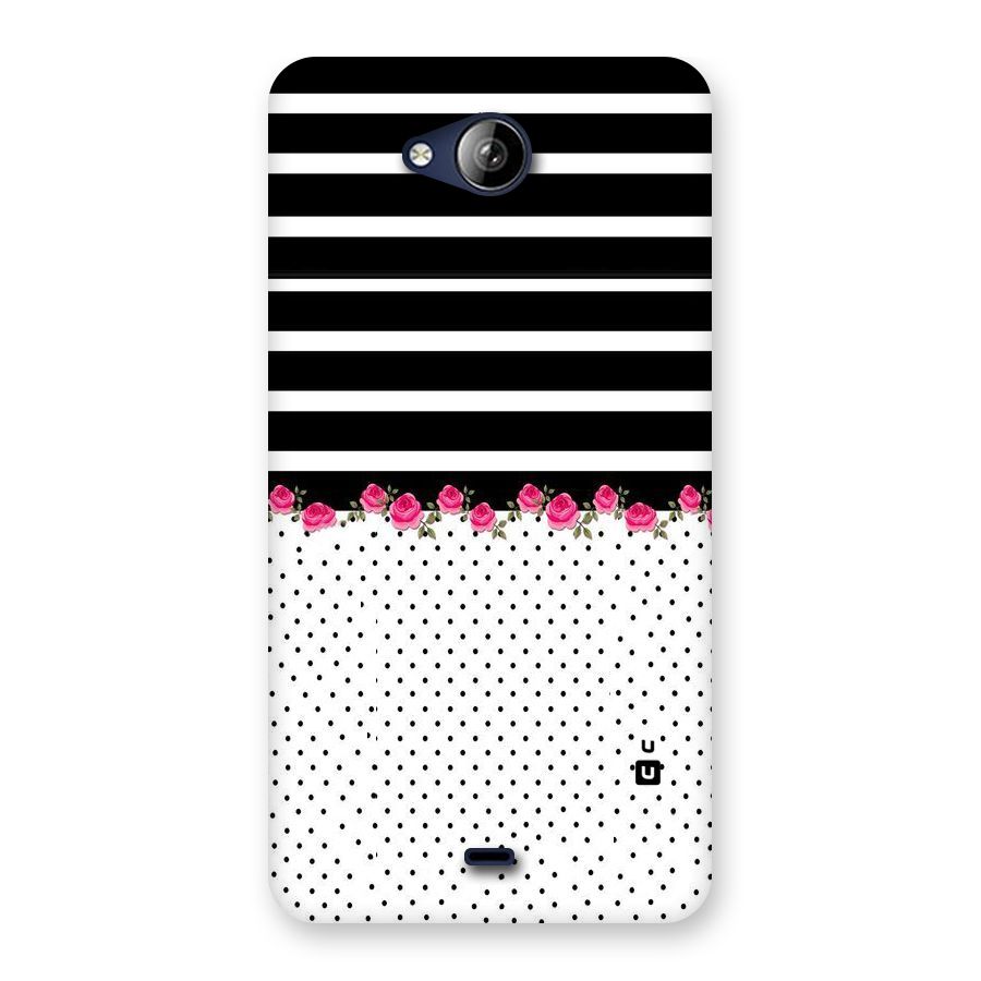 Classic Polka Stripes Back Case for Canvas Play Q355