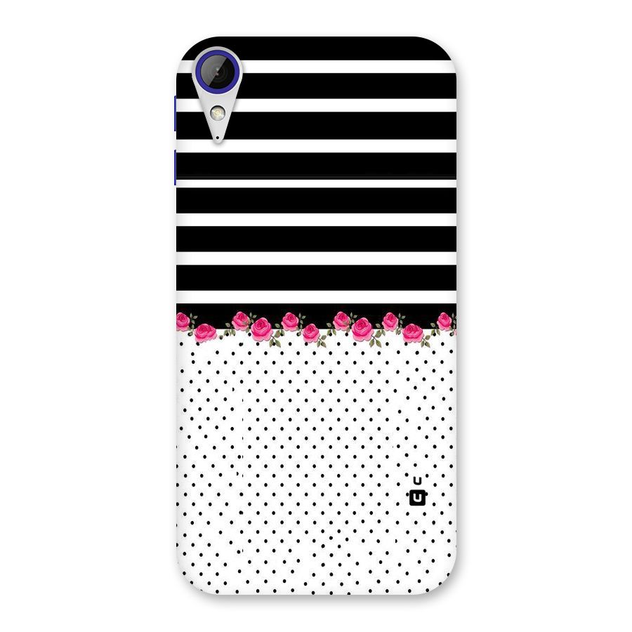 Classic Polka Stripes Back Case for Desire 830