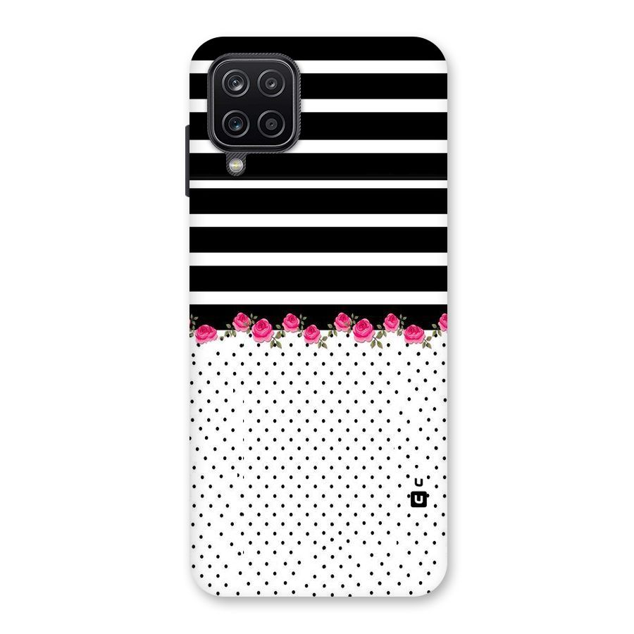 Classic Polka Stripes Back Case for Galaxy A12