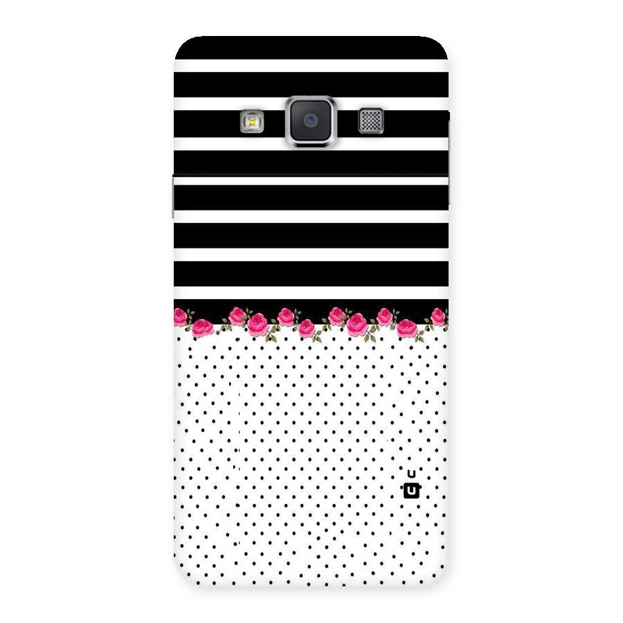 Classic Polka Stripes Back Case for Galaxy A3