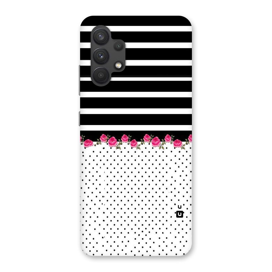 Classic Polka Stripes Back Case for Galaxy A32